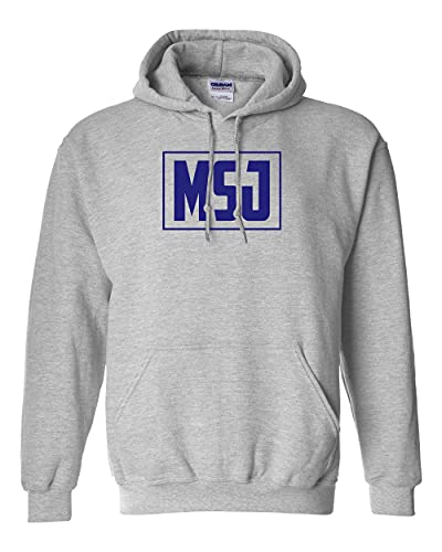 Mount St. Joseph MSJ Block One Color Hooded Sweatshirt - Sport Grey