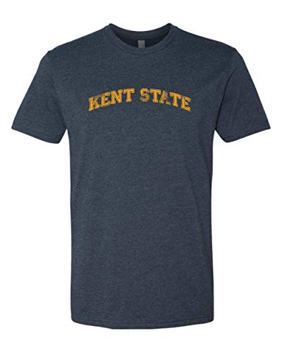 Kent State Block Letters One Color Exclusive Soft Shirt - Midnight Navy