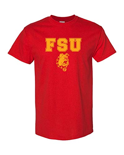 Ferris State University FSU One Color T-Shirt - Red