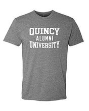 Load image into Gallery viewer, Quincy University Alumni Soft Exclusive T-Shirt - Dark Heather Gray
