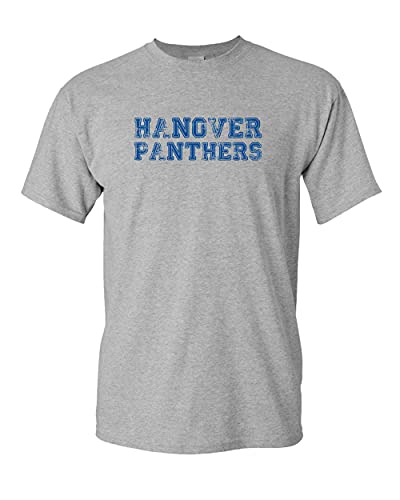 Hanover Panthers Stacked Distressed T-Shirt - Sport Grey