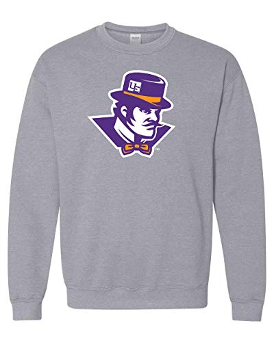 Evansville Full Color Ace Mascot Crewneck Sweatshirt - Sport Grey