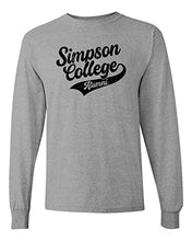 Load image into Gallery viewer, Simpson College Alumni Long Sleeve T-Shirt - Sport Grey
