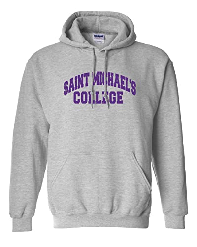 Saint Michael's College Vintage Hooded Sweatshirt - Sport Grey