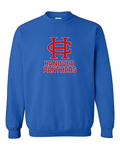 HC Hanover Panthers Two Color Crewneck Sweatshirt - Royal