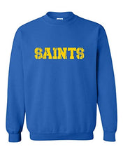 Load image into Gallery viewer, Siena Heights Distressed Saints Crewneck Sweatshirt - Royal
