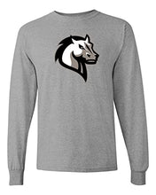 Load image into Gallery viewer, Mercy College Mascot Long Sleeve Shirt - Sport Grey
