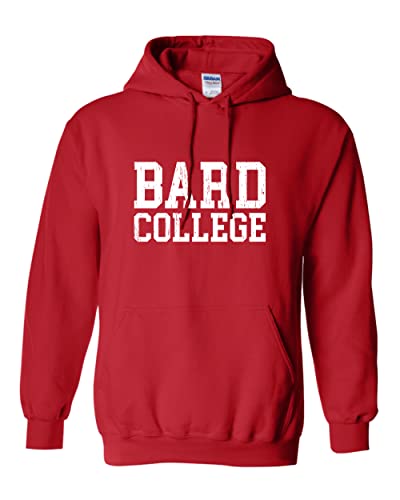 Bard College Block Letters Hooded Sweatshirt - Red