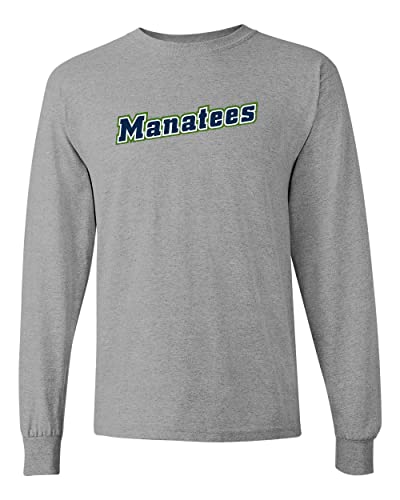 State College of Florida Manatees Long Sleeve T-Shirt - Sport Grey