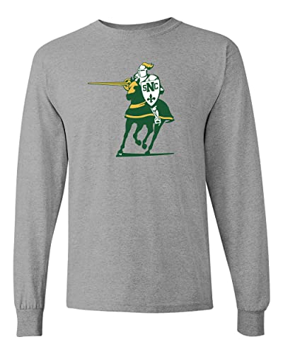 St. Norbert College Green Knights Long Sleeve Shirt - Sport Grey