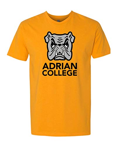 Adrian College Bulldog Full Logo T-Shirt - Gold