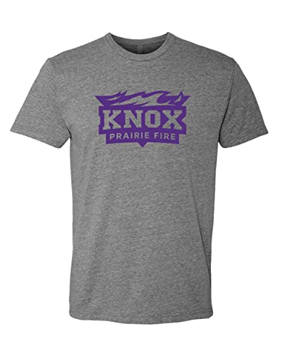 Knox College Prairie Fire Soft Exclusive T-Shirt - Dark Heather Gray