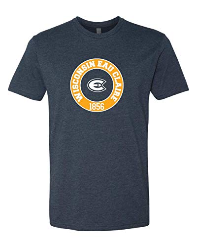 Wisconsin Eau Claire Circle Two Color Exclusive Soft Shirt - Midnight Navy