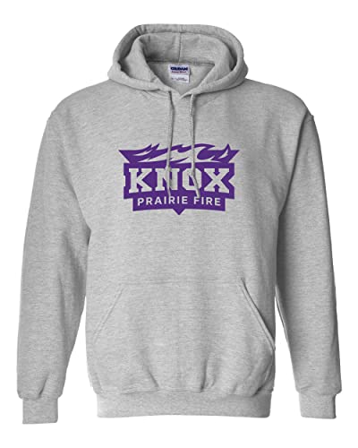 Knox College Prairie Fire Hooded Sweatshirt - Sport Grey