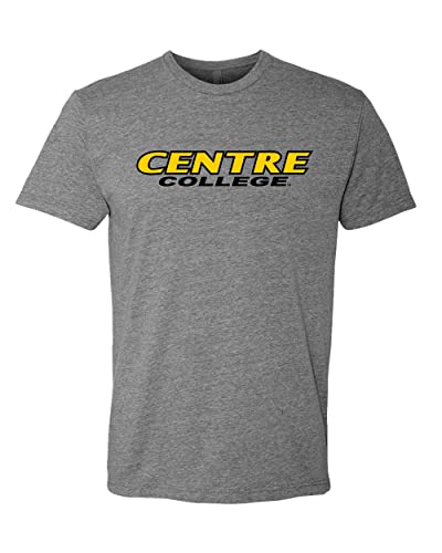 Centre College Text Stacked Exclusive Soft T-Shirt - Dark Heather Gray