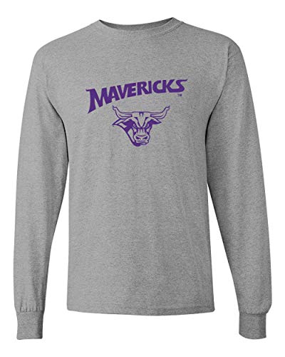 Mankato Mavericks Steer Long Sleeve T-Shirt - Sport Grey
