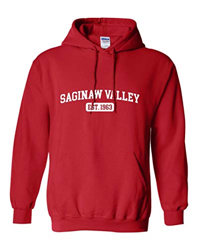 Saginaw Valley EST One Color Hooded Sweatshirt - Red
