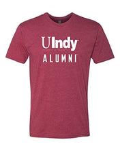 Load image into Gallery viewer, University of Indianapolis UIndy Alumni White Text Exclusive Soft Shirt - Cardinal
