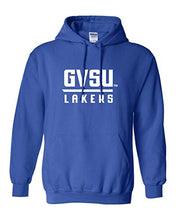 Load image into Gallery viewer, GVSU Lakers Stacked One Color Hooded Sweatshirt - Royal
