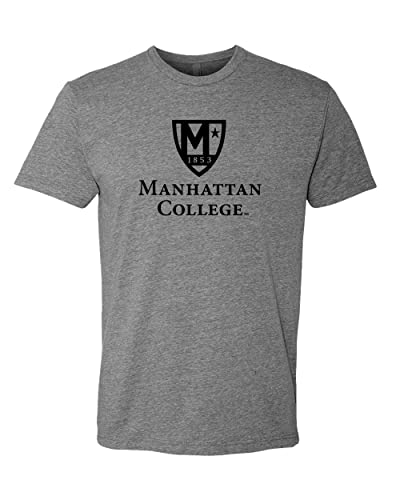 Manhattan College Shield Exclusive Soft Shirt - Dark Heather Gray