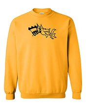 Load image into Gallery viewer, Drexel University Dragon Head 1 Color Crewneck Sweatshirt - Gold
