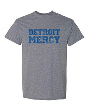 Load image into Gallery viewer, U of Detroit Mercy Block Distressed T-Shirt - Graphite Heather
