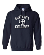 Load image into Gallery viewer, Saint Mary&#39;s College White Logo Hooded Sweatshirt - Navy
