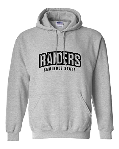 Seminole State College Mascot Hooded Sweatshirt - Sport Grey
