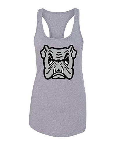 Adrian College Bulldog Logo Tank Top - Heather Grey