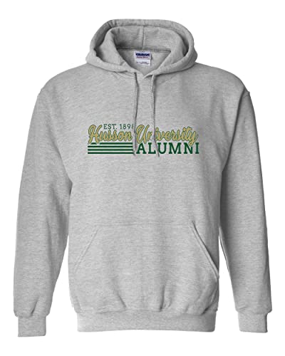 Husson University Alumni Hooded Sweatshirt - Sport Grey
