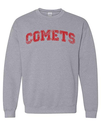Olivet Comets Red Ink Crewneck Sweatshirt - Sport Grey