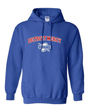 Load image into Gallery viewer, Detroit Mercy Arched Two Color Hooded Sweatshirt - Royal
