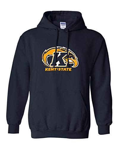 Kent State Full Logo Hooded Sweatshirt - Navy