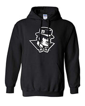 Load image into Gallery viewer, Evansville White Ace Mascot Hooded Sweatshirt - Black

