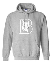 Load image into Gallery viewer, Bates College Bobcat B Hooded Sweatshirt - Sport Grey
