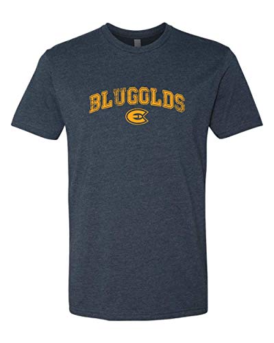 Wisconsin Eau Claire Blugolds Arched One Color Exclusive Soft Shirt - Midnight Navy