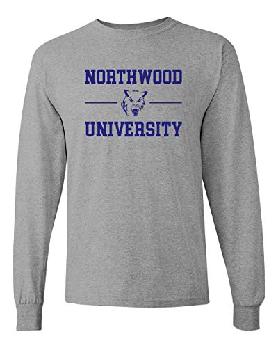 Northwood University Timberwolves Stacked Long Sleeve - Sport Grey