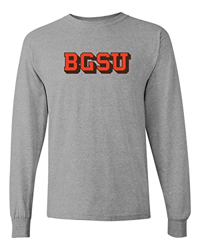 Bowling Green BGSU Vintage Long Sleeve Shirt - Sport Grey