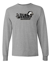 Load image into Gallery viewer, Mercy College Stacked Logo Long Sleeve Shirt - Sport Grey
