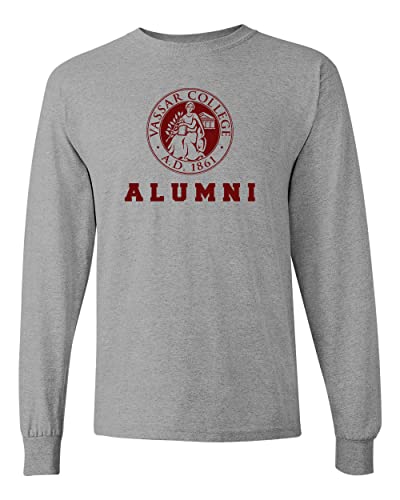 Vassar College Alumni Long Sleeve Shirt - Sport Grey