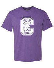 Load image into Gallery viewer, Capital University C Crusaders Exclusive Soft Shirt - Purple Rush
