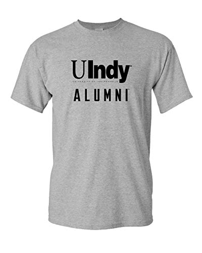 University of Indianapolis UIndy Alumni Black Text T-Shirt - Sport Grey