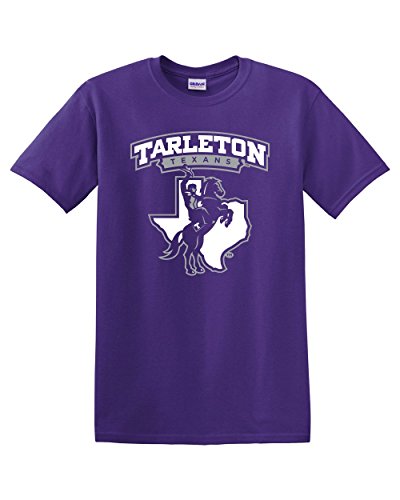 Purple Tarleton Texans Full Logo Adult T-Shirt - Purple
