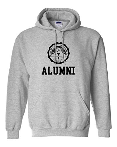 University of Indianapolis Alumni Black Seal Hooded Sweatshirt - Sport Grey