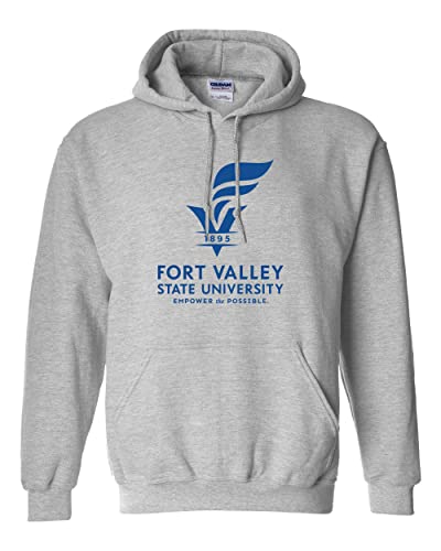 Fort Valley State University Hooded Sweatshirt - Sport Grey