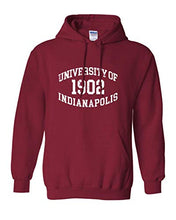 Load image into Gallery viewer, University of Indianapolis 1902 Vintage Hooded Sweatshirt - Cardinal Red
