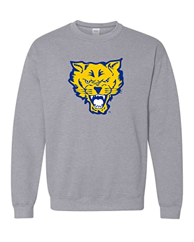 Fort Valley State University Wildcats Crewneck Sweatshirt - Sport Grey
