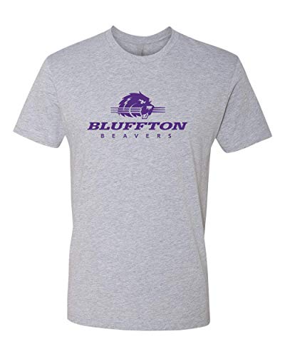 Bluffton Beavers Logo One Color Exclusive Soft Shirt - Heather Gray