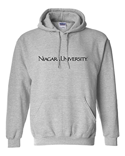 Niagara University Hooded Sweatshirt - Sport Grey