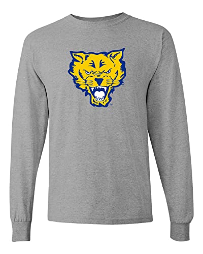 Fort Valley State University Wildcats Long Sleeve T-Shirt - Sport Grey